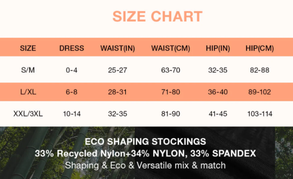 MT220013 Shaping Stockings Elastic-free Fabric Leg Trim